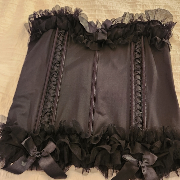 Seven until midnight plus size stretchy sexy corset lingerie top 1x / 2x - Picture 6 of 11